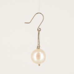 Pendientes de oro blanco y perlas cultivadas