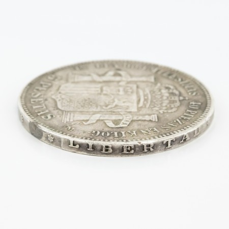 Moneda de cinco pesetas de Amadeo I, año 1871, plata