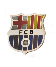 Emblema del FC Barcelona con Diamante | Oro 18k | Esmaltado a mano