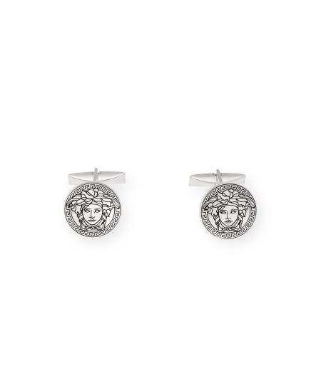 Gemelos Medusa Estilo Versace Plata 925 | Joyas Exclusivas Económicas