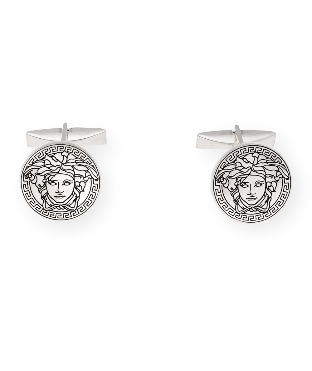 Gemelos Medusa Estilo Versace Plata 925 | Joyas Exclusivas Económicas