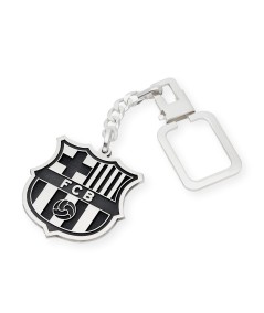 Llavero FC Barcelona - Plata de ley 925 - Vintage - Hecho a mano