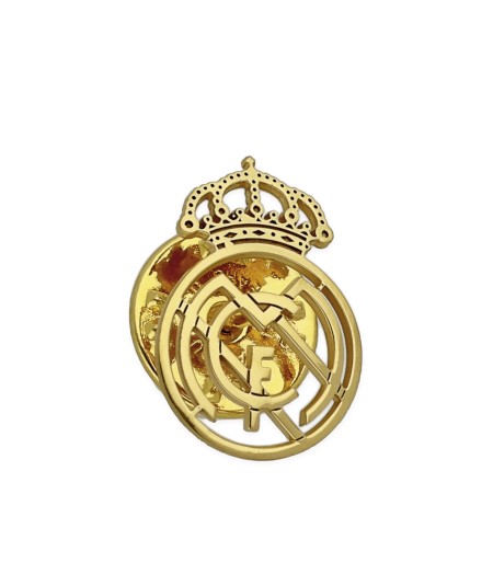 Pin Real Madrid CF Oro Amarillo 18k | Diseño Calado | Colección Deportiva