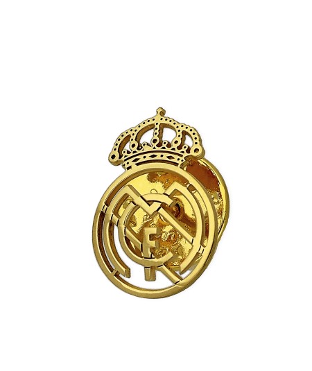 Pin Real Madrid CF Oro Amarillo 18k | Diseño Calado | Colección Deportiva