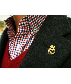 Pin Real Madrid CF Oro Amarillo 18k | Diseño Calado | Colección Deportiva