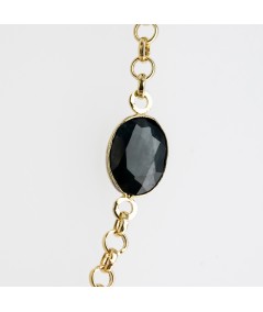 Colgante de oro 18kt con 5 zafiros