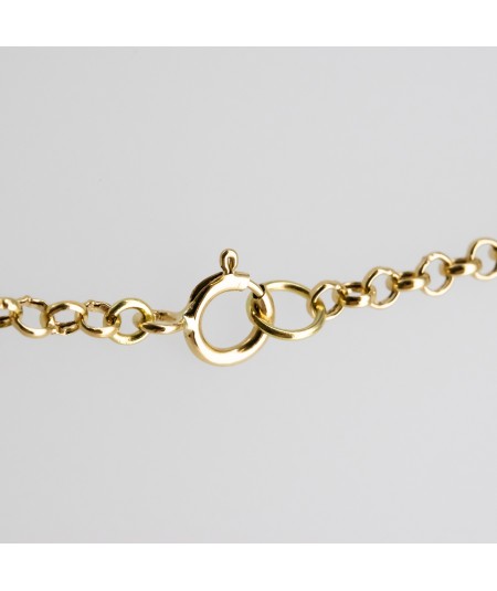 Colgante de oro 18kt con 5 zafiros