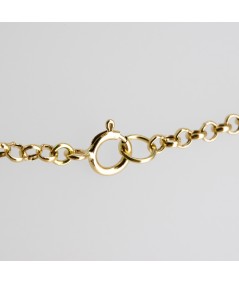 Colgante de oro 18kt con 5 zafiros