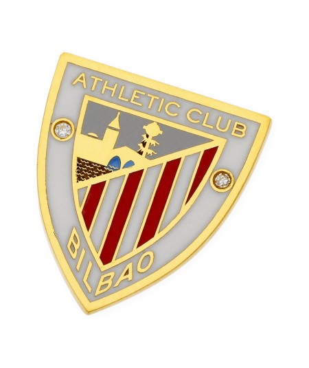 Pin Athletic Club Bilbao Oro 18k Diamantes y Esmalte a Fuego