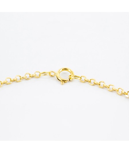 Pulsera de Oro 18kt con 5 Esmeraldas