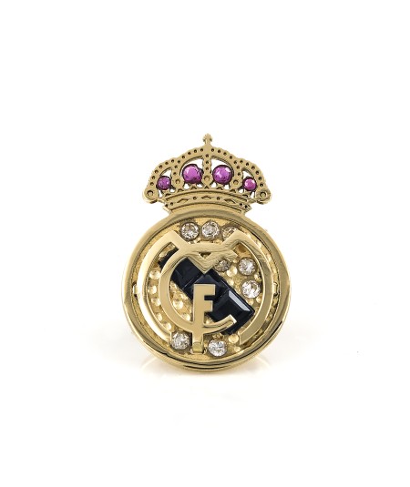Emblema del Real Madrid CF en Oro 18k, Diamantes, Rubíes y Zafiros