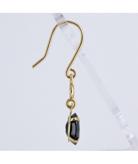 Pendientes de Oro 18kt con Diamantes y Zafiro