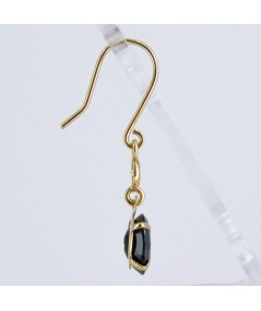 Pendientes de Oro 18kt con Diamantes y Zafiro