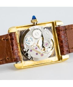 Reloj Cartier Tank vintage chapado en oro 18 kt.