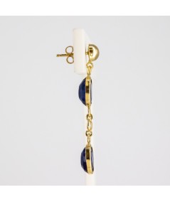 Pendientes de Oro 18kt con Diamantes y Zafiros