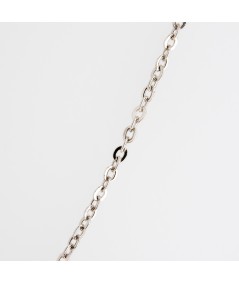 Gargantilla de Oro Blanco 18kt con Zafiro