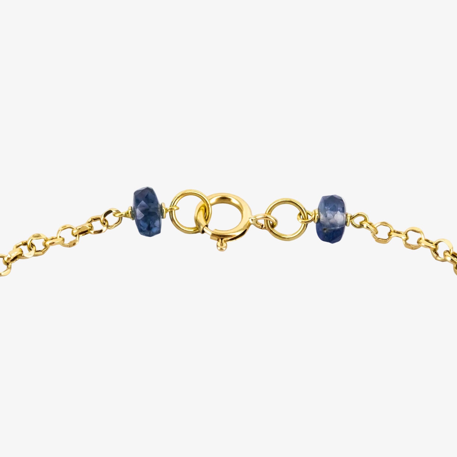 Pulsera de oro 18 kt. con zafiros, amatista, cuarzo y perlas cultivadas akoya