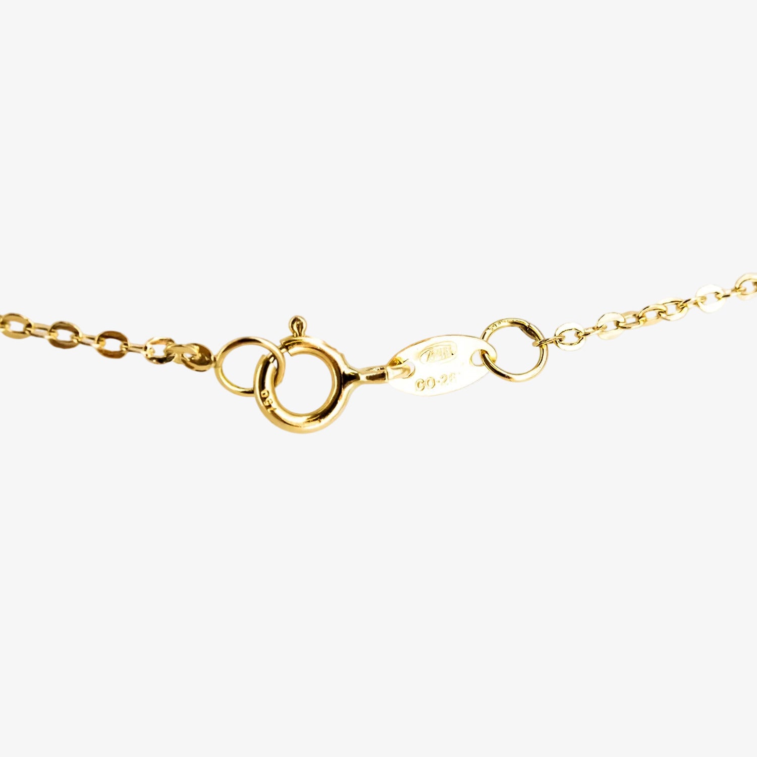 Gargantilla de oro 18 kt. con tres cuarzos citrinos