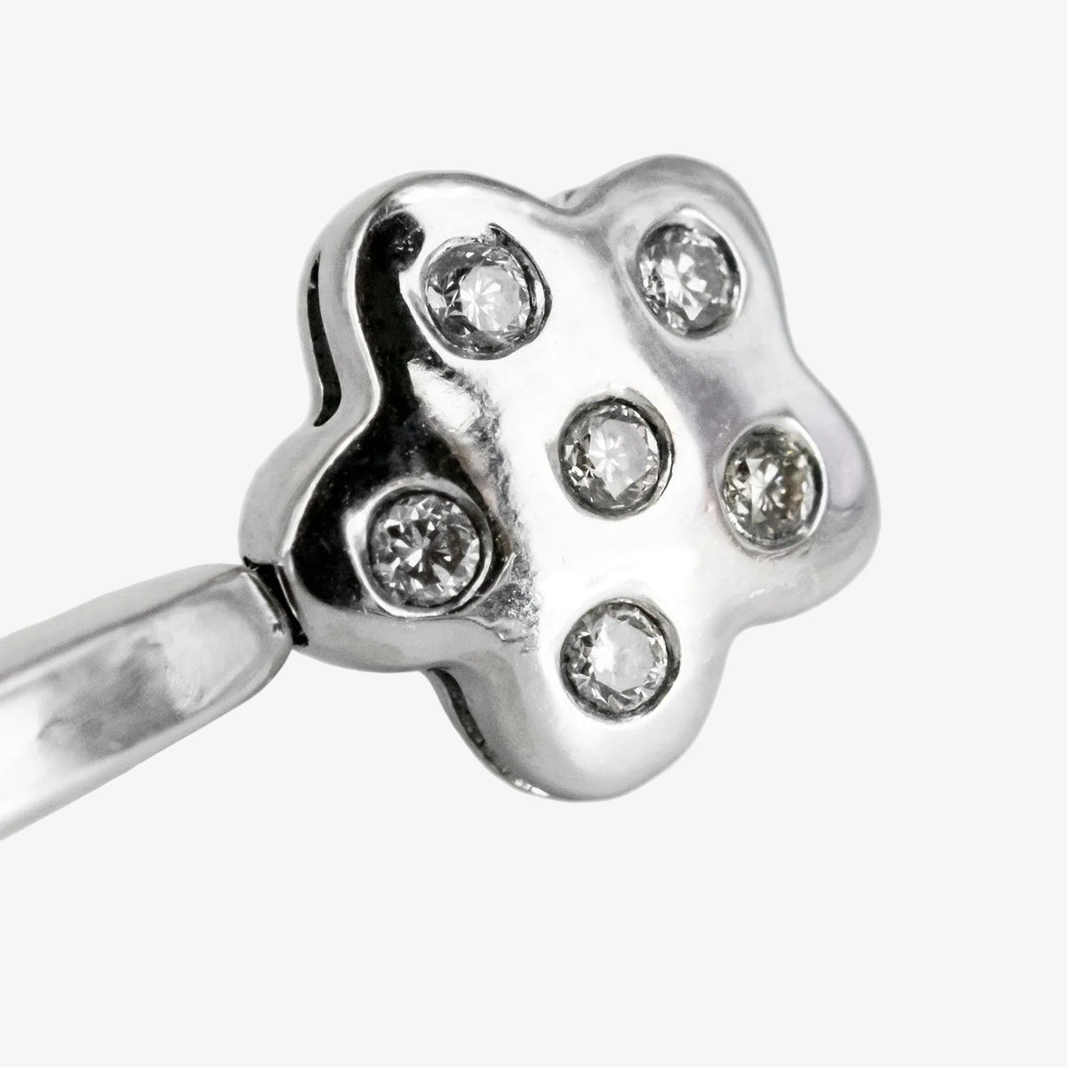 Pendientes de oro blanco de 18 kt. con diamantes y perlas australianas