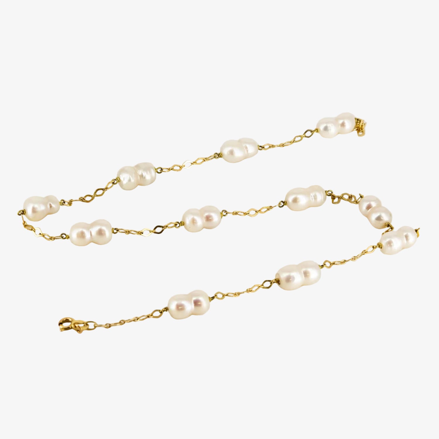 Gargantilla de oro de 18 kt. con perlas cultivadas