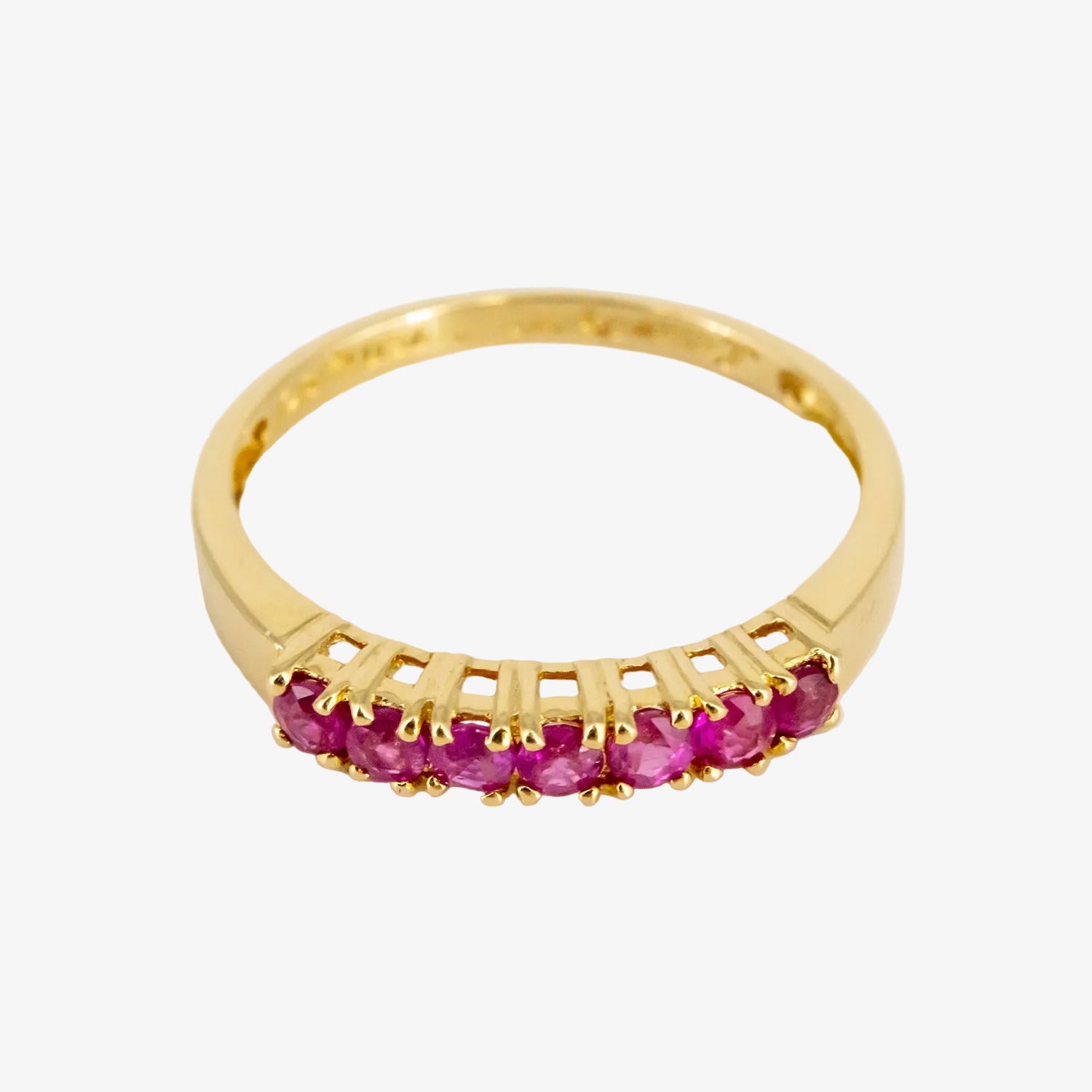Sortijas combinables de oro 18 kt. con diamantes, rubíes, zafiros y esmeraldas