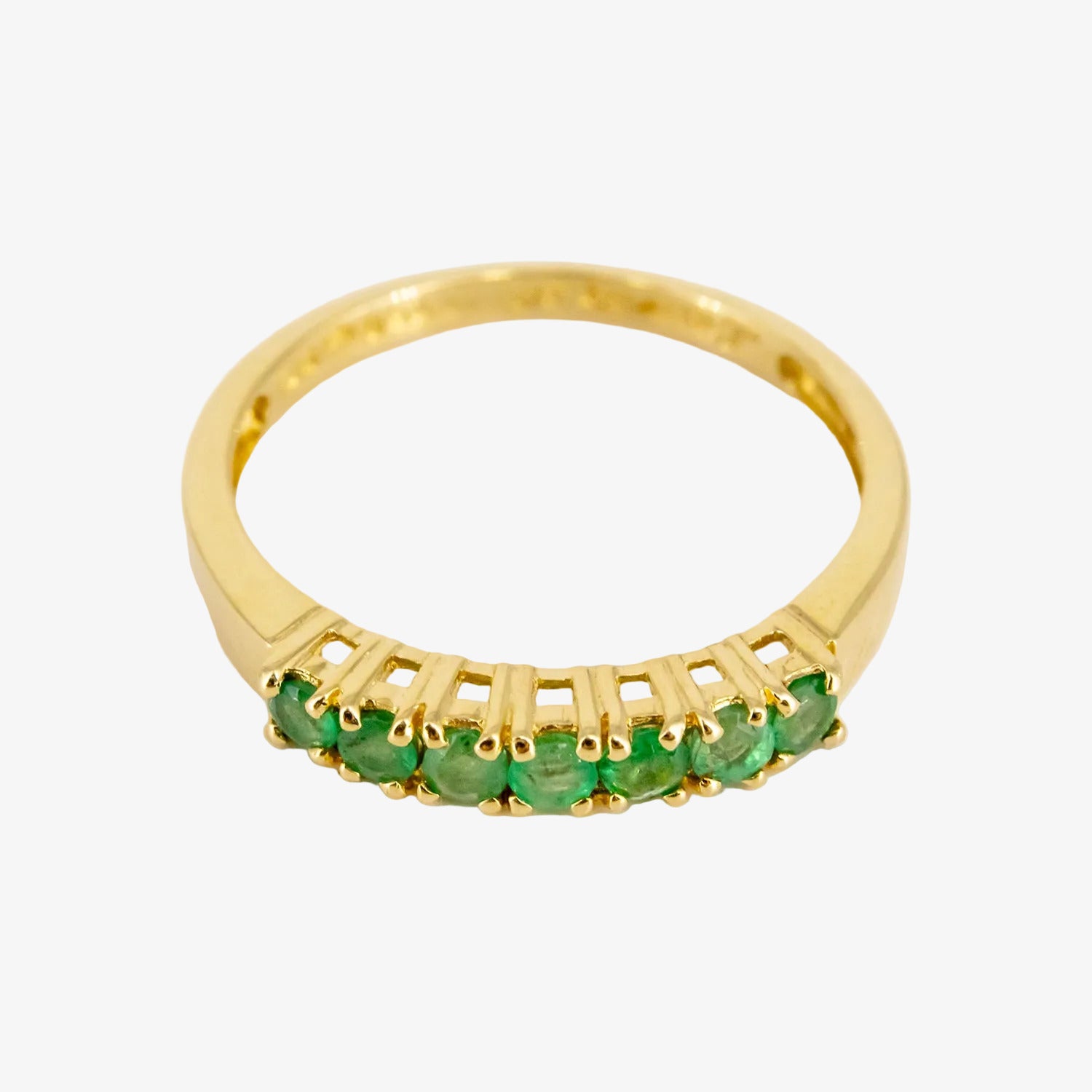 Sortijas combinables de oro 18 kt. con diamantes, rubíes, zafiros y esmeraldas