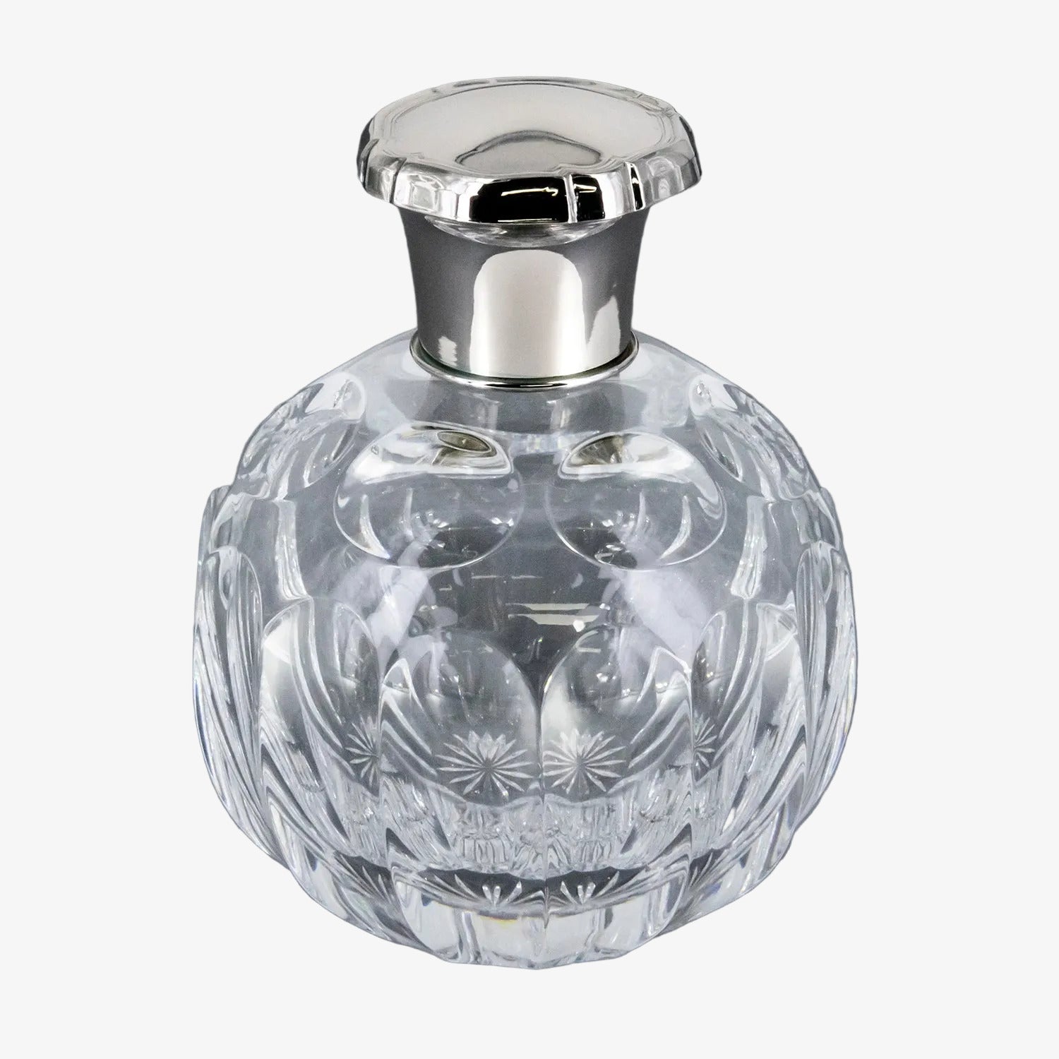 Frasco para perfume de cristal y plata Pedro Durán