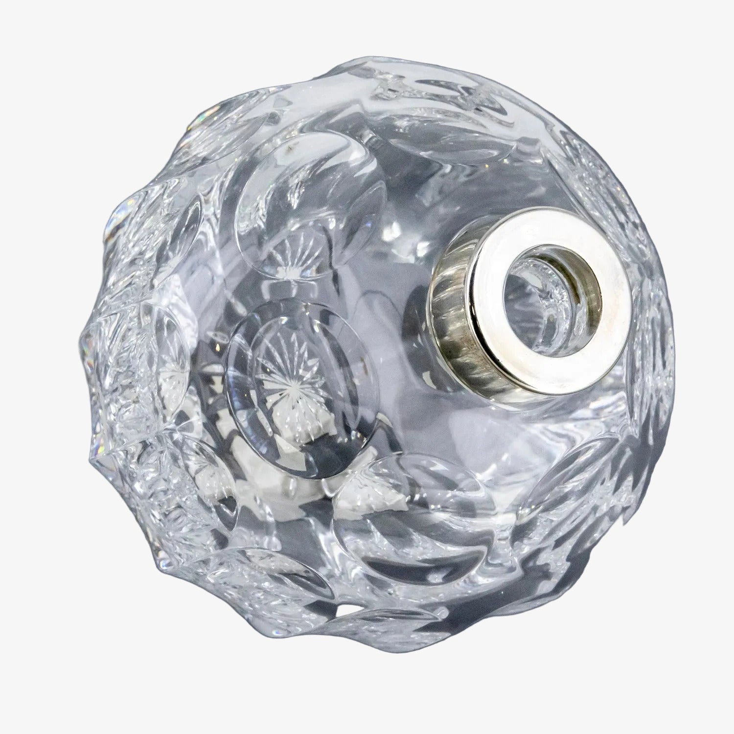 Frasco para perfume de cristal y plata Pedro Durán