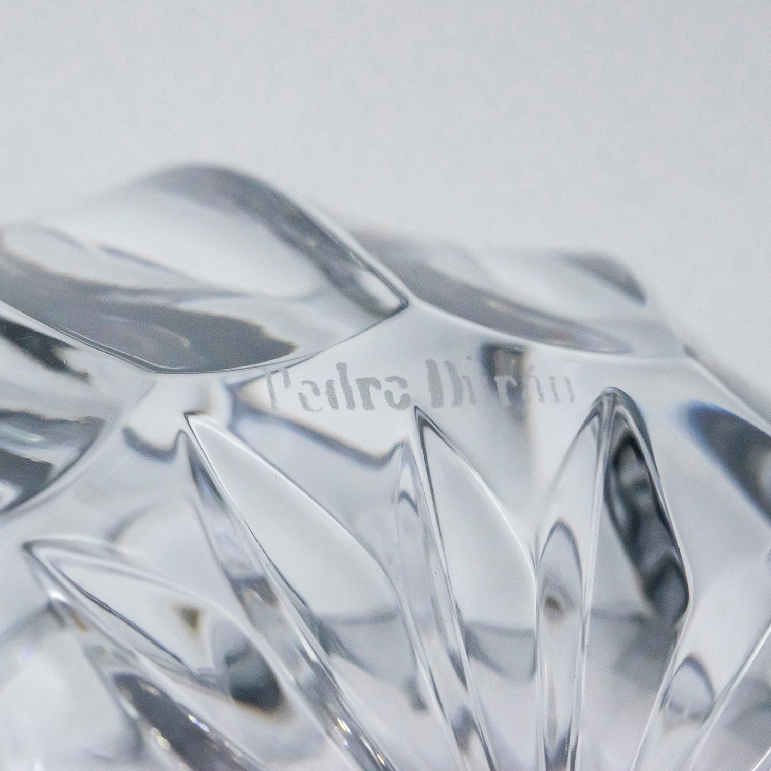 Frasco para perfume de cristal y plata Pedro Durán