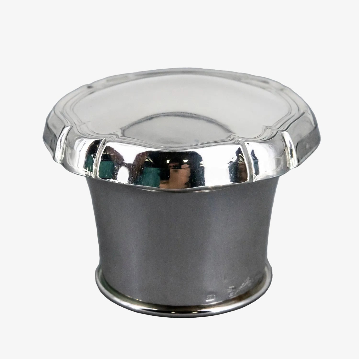 Frasco para perfume de cristal y plata Pedro Durán