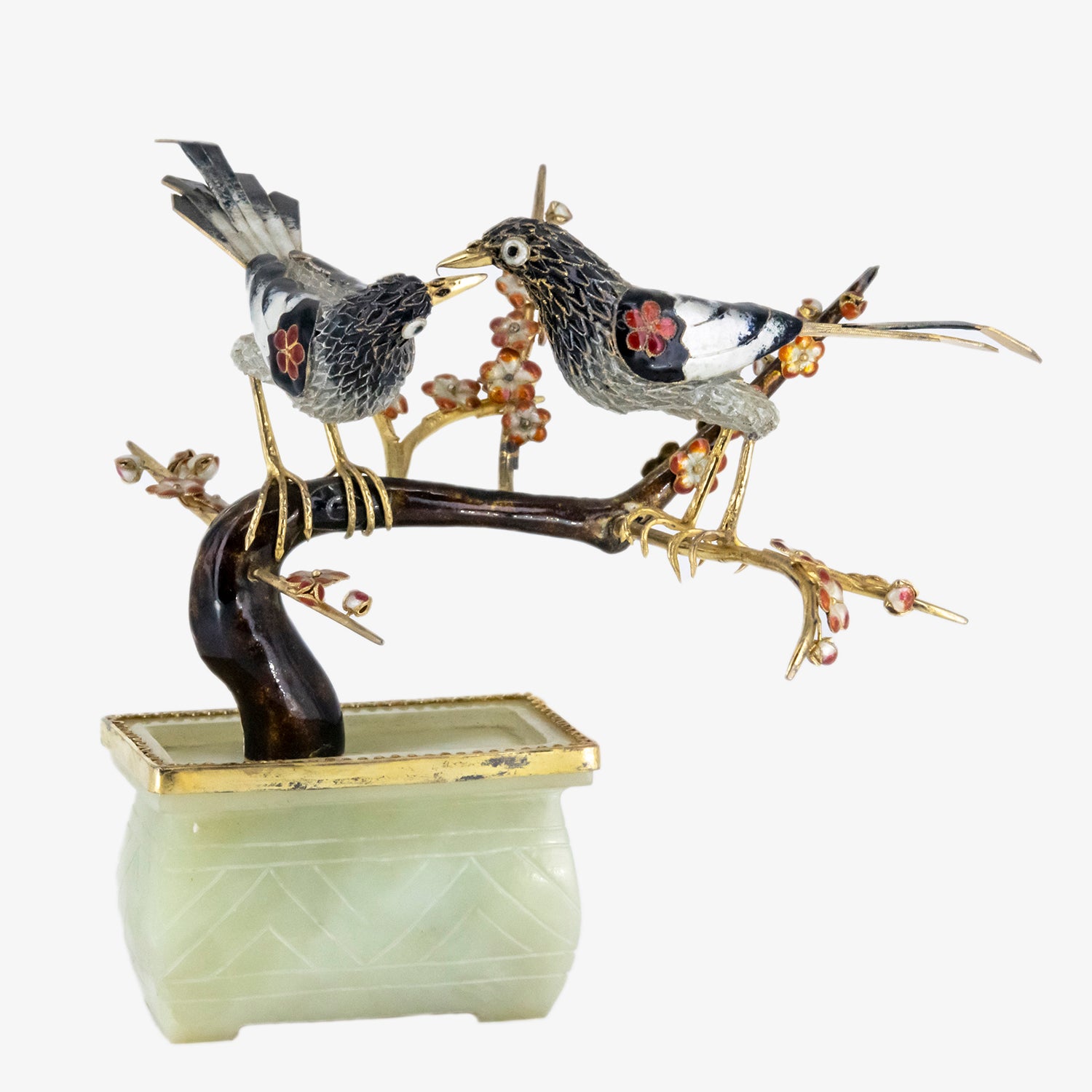 Figura decorativa con temática asiática de naturaleza