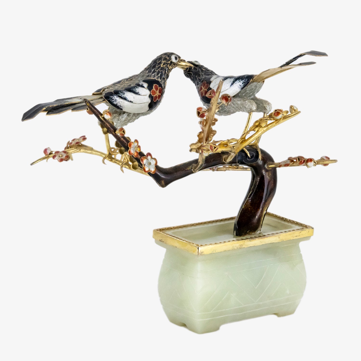 Figura decorativa con temática asiática de naturaleza