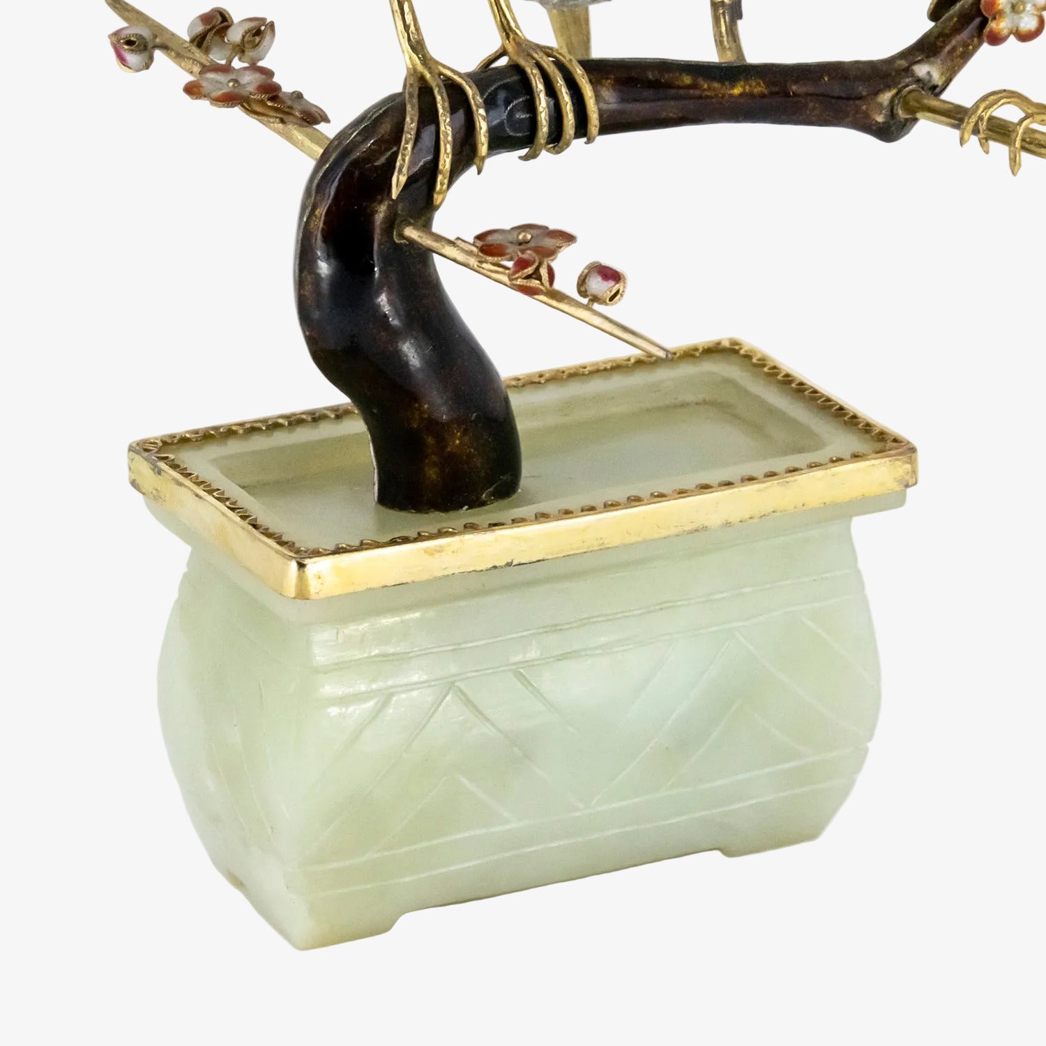 Figura decorativa con temática asiática de naturaleza