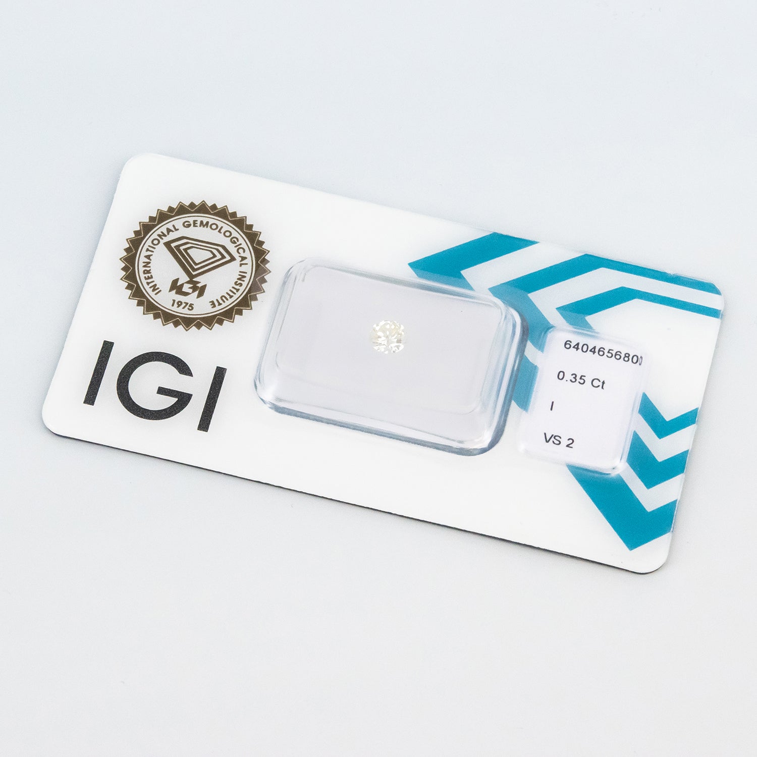 Diamante certificado IGI de 0.35 ct. y talla brillante