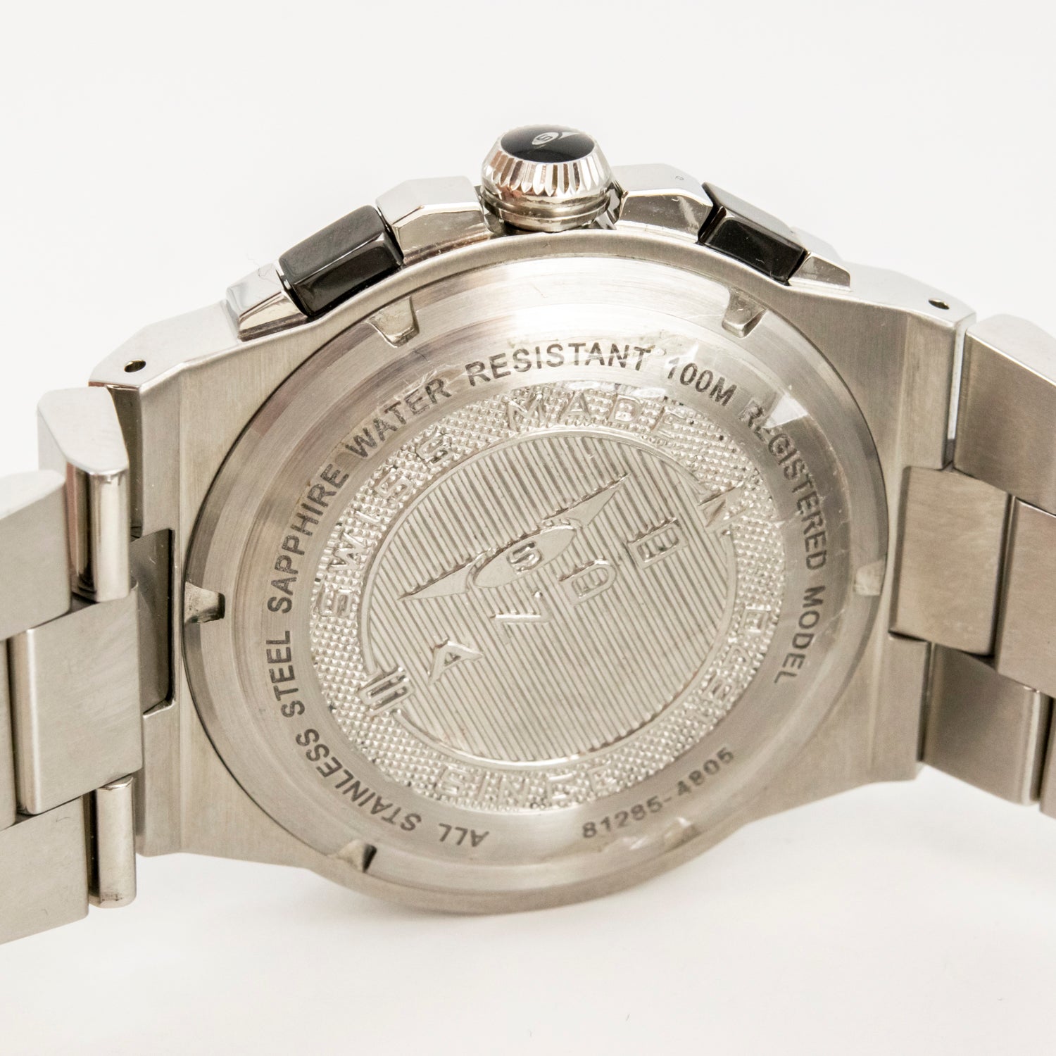 Reloj de pulsera Sandoz para caballero en acero inoxidable con cristal de zafiro