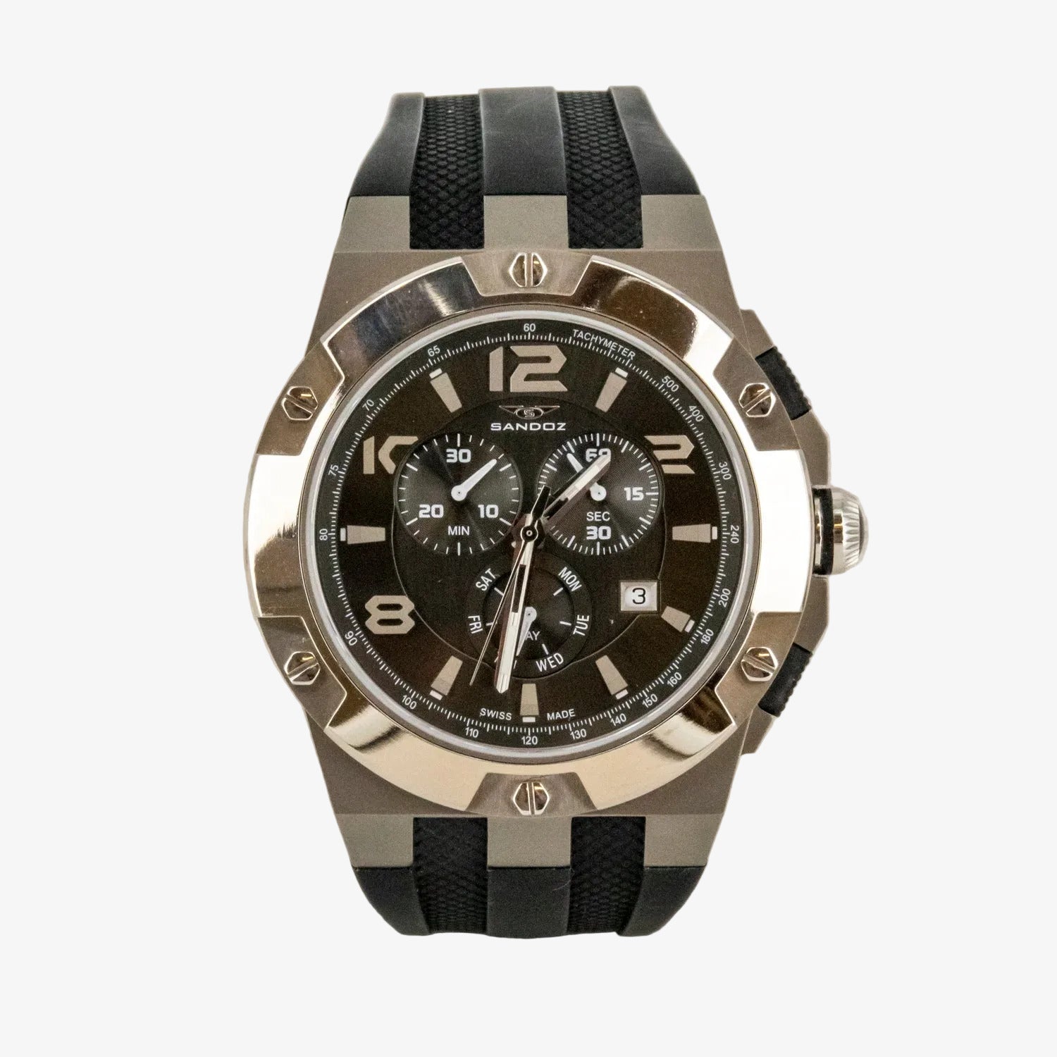 Reloj de pulsera Sandoz con caja de titanio
