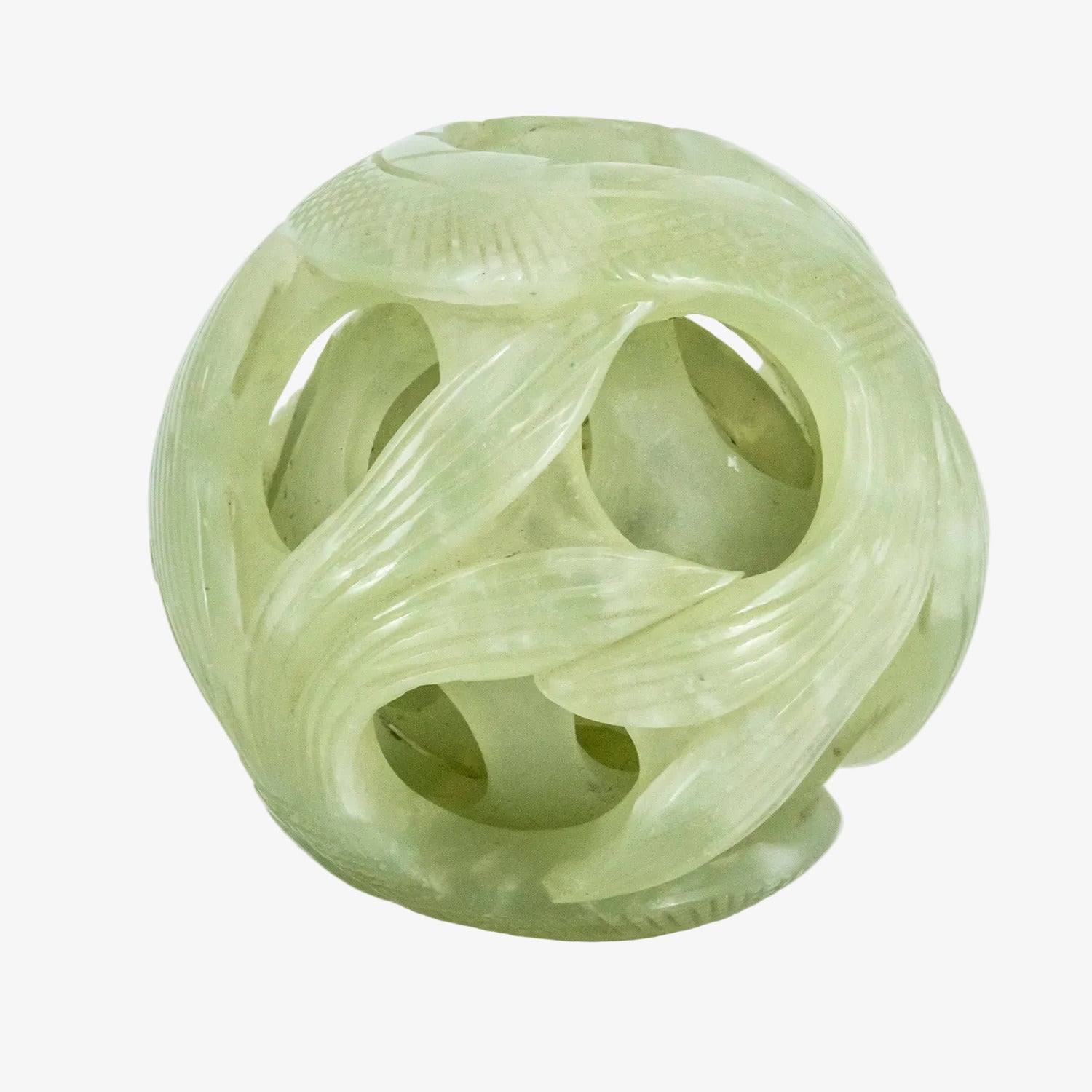Rompecabezas decorativo de jade tallado de origen asiático