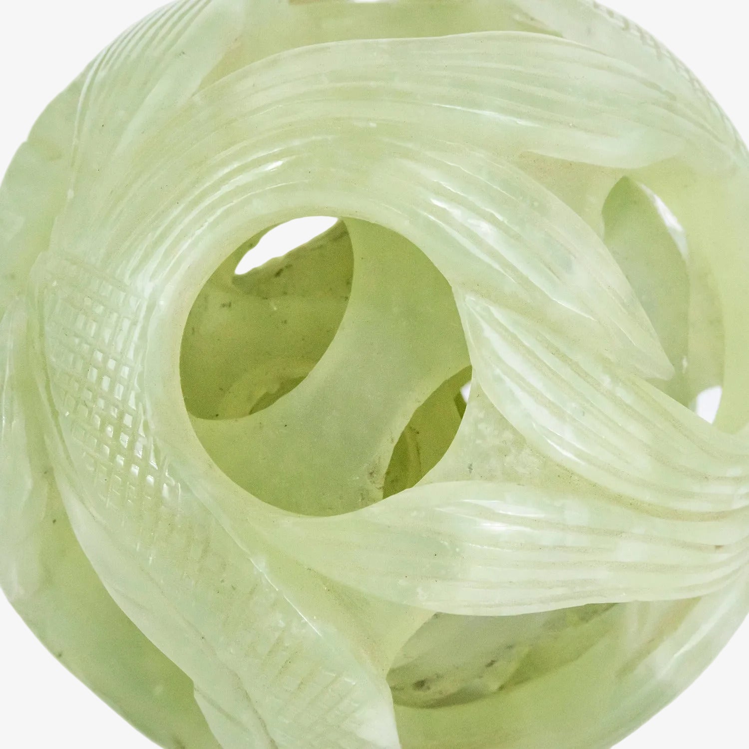 Rompecabezas decorativo de jade tallado de origen asiático