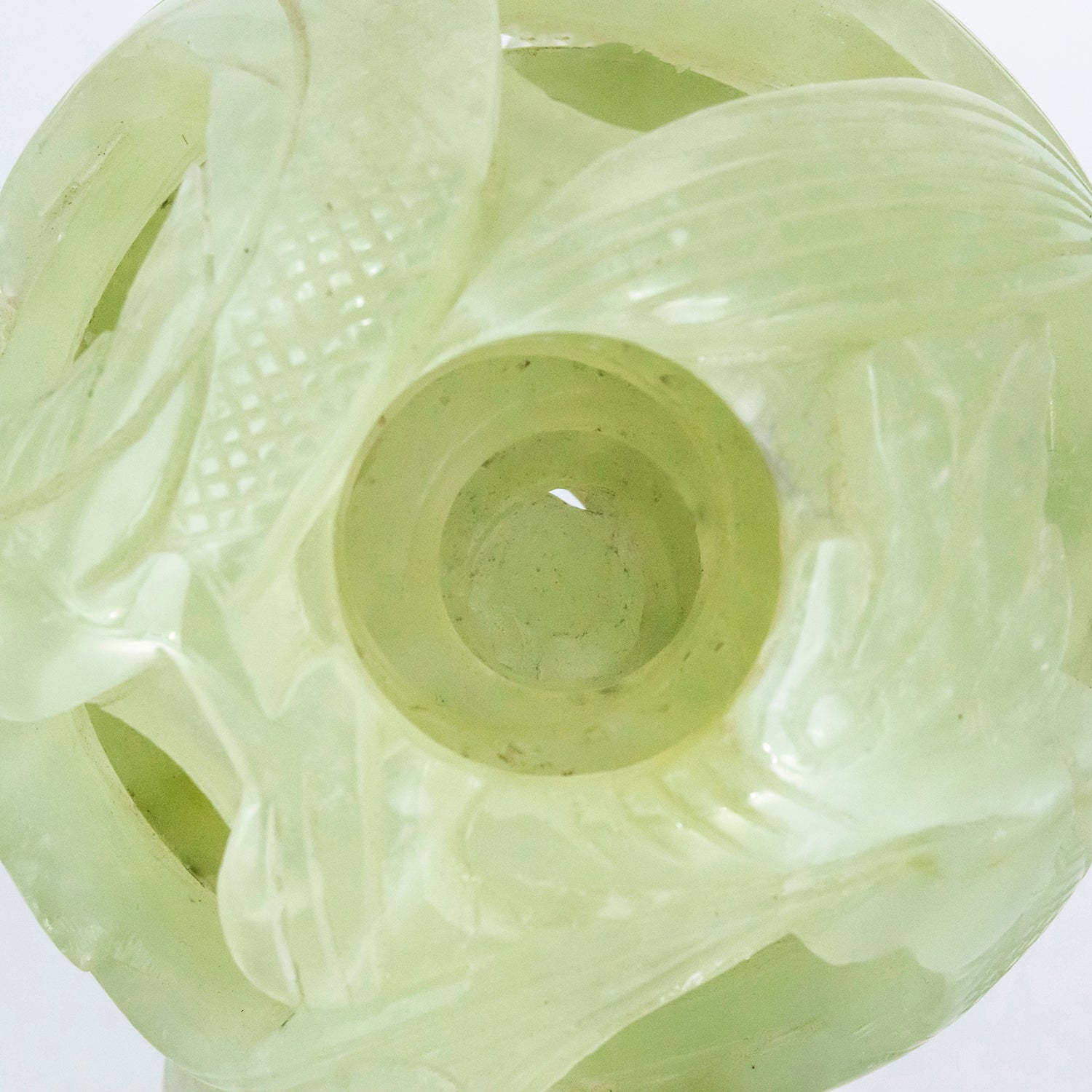 Rompecabezas decorativo de jade tallado de origen asiático