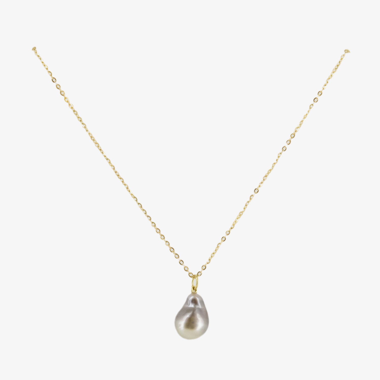 Conjunto de colgante y pendientes de oro de 18 kt. con diamantes y perlas de Tahití barrocas