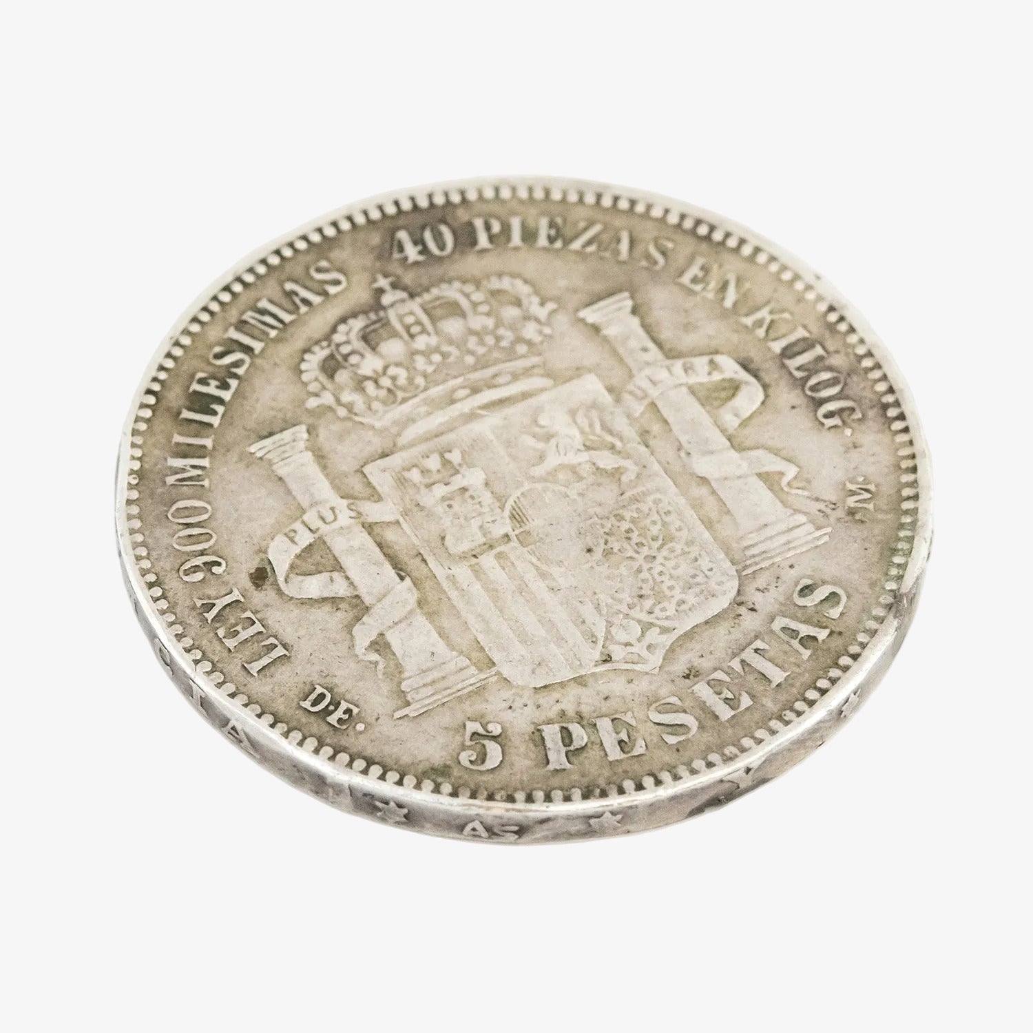 Moneda de plata de cinco pesetas de 1873