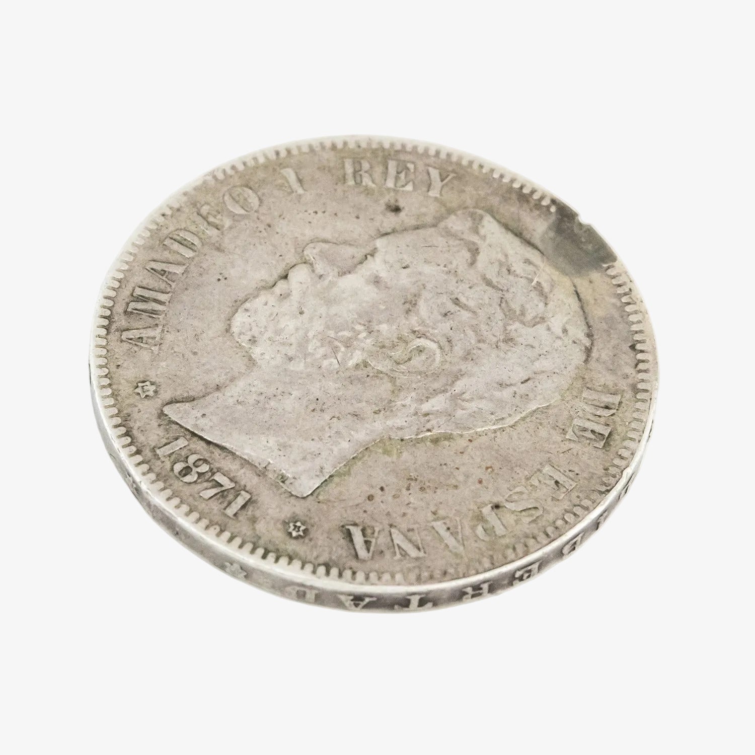 Moneda de plata de cinco pesetas de 1873