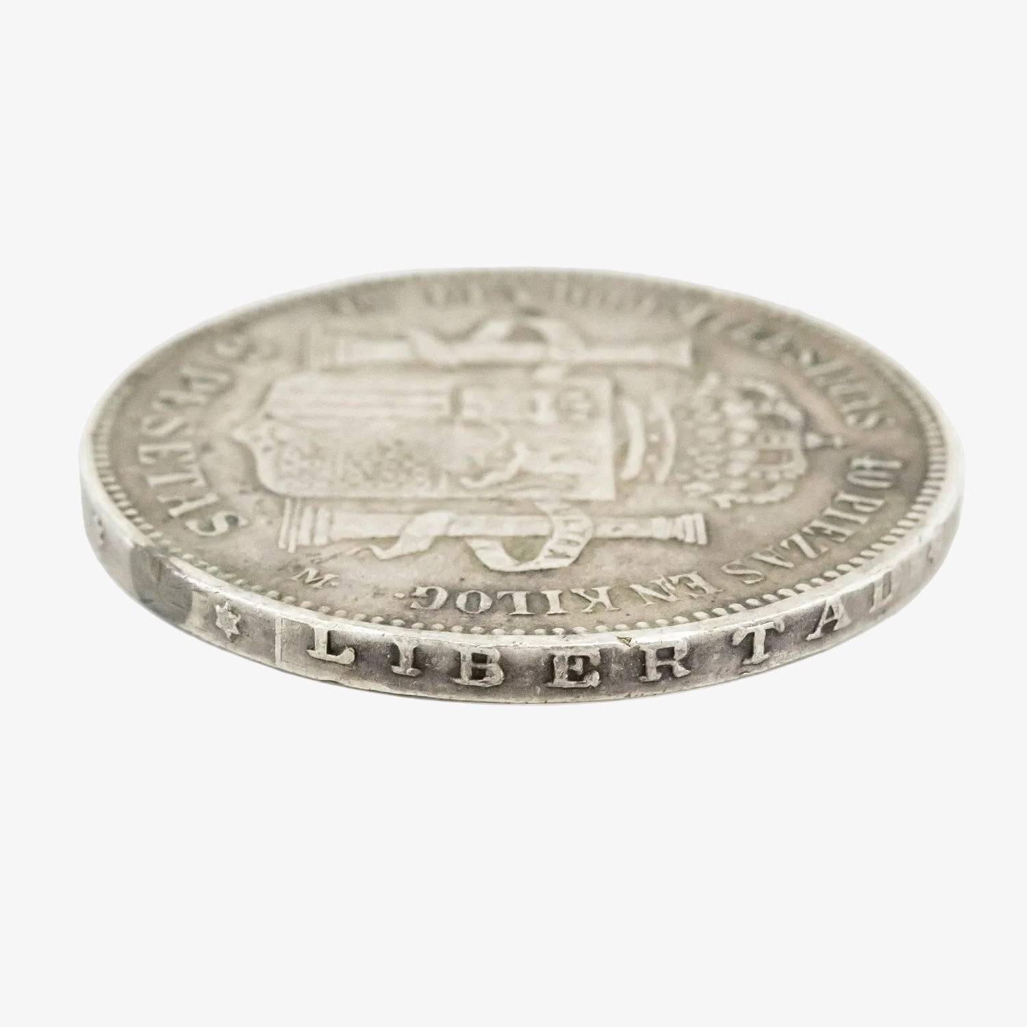 Moneda de plata de cinco pesetas de 1873