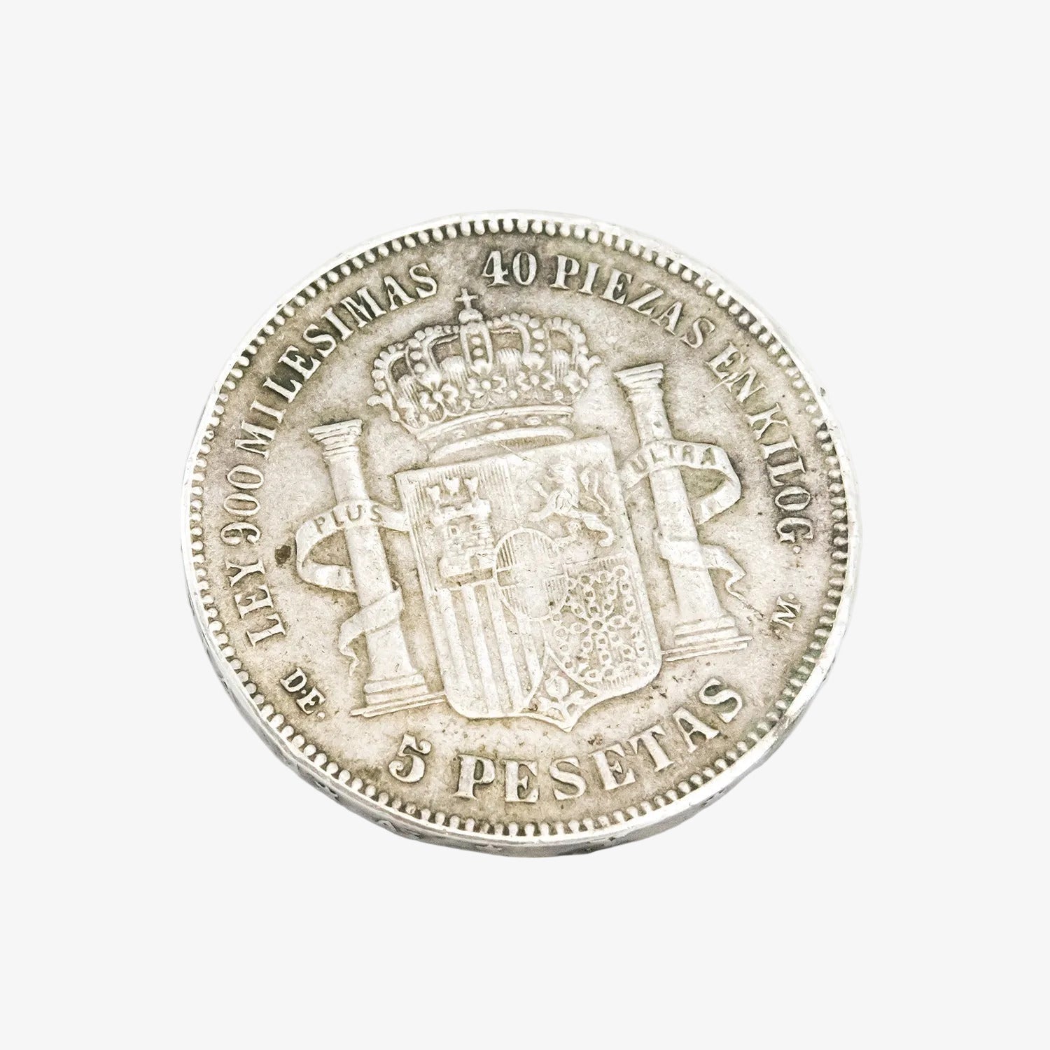 Moneda de plata de cinco pesetas de 1873