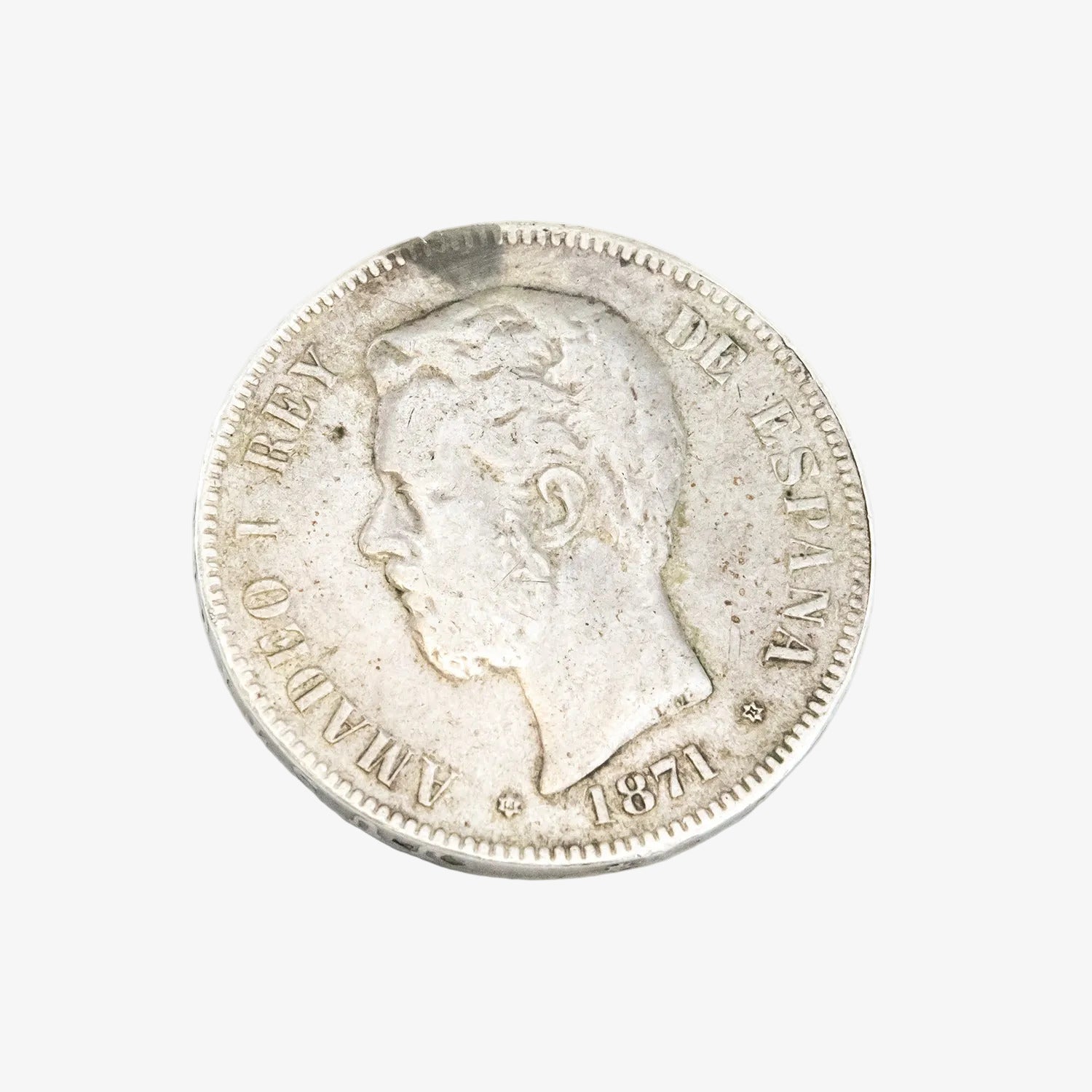 Moneda de plata de cinco pesetas de 1873