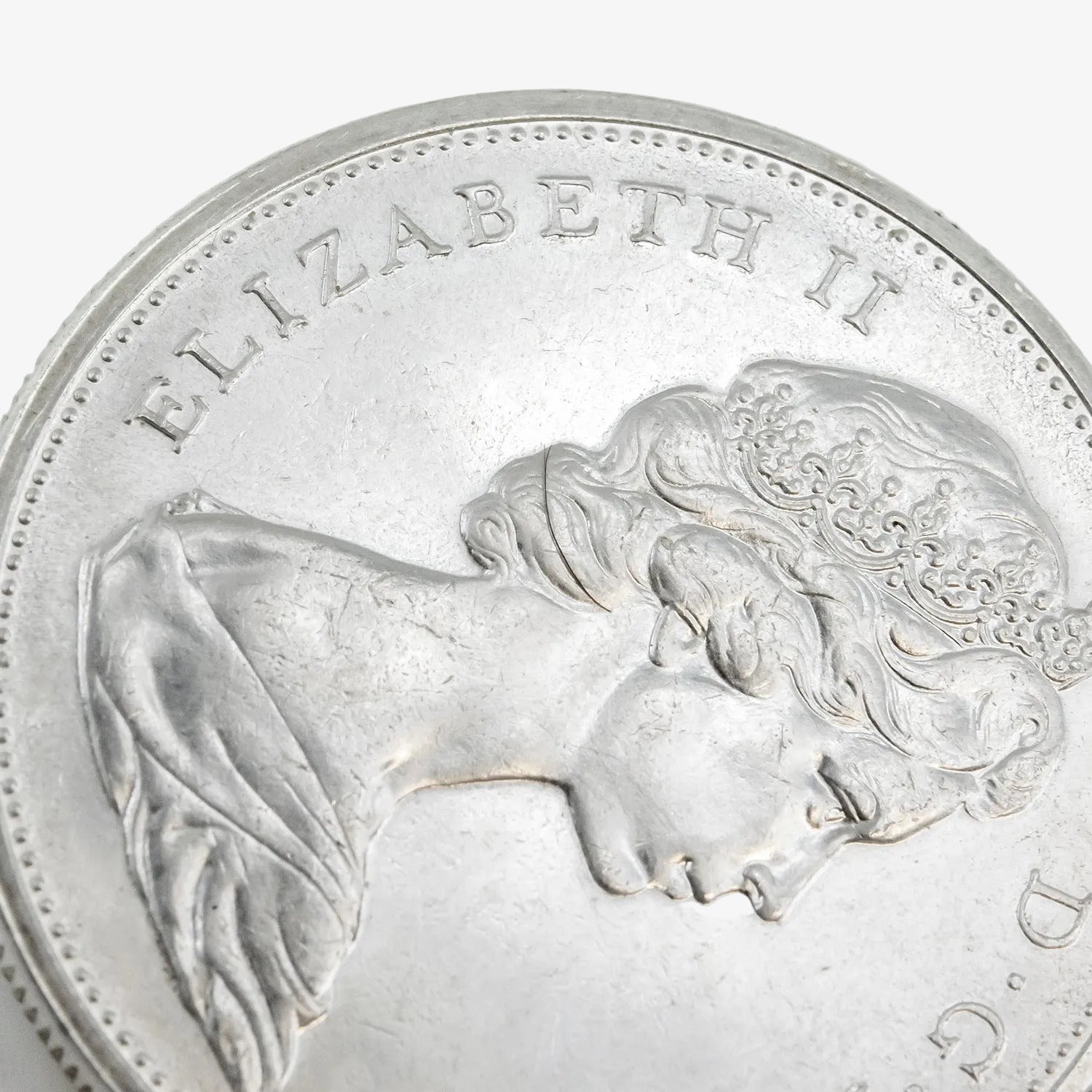 Moneda de un dólar canadiense de plata, año 1965