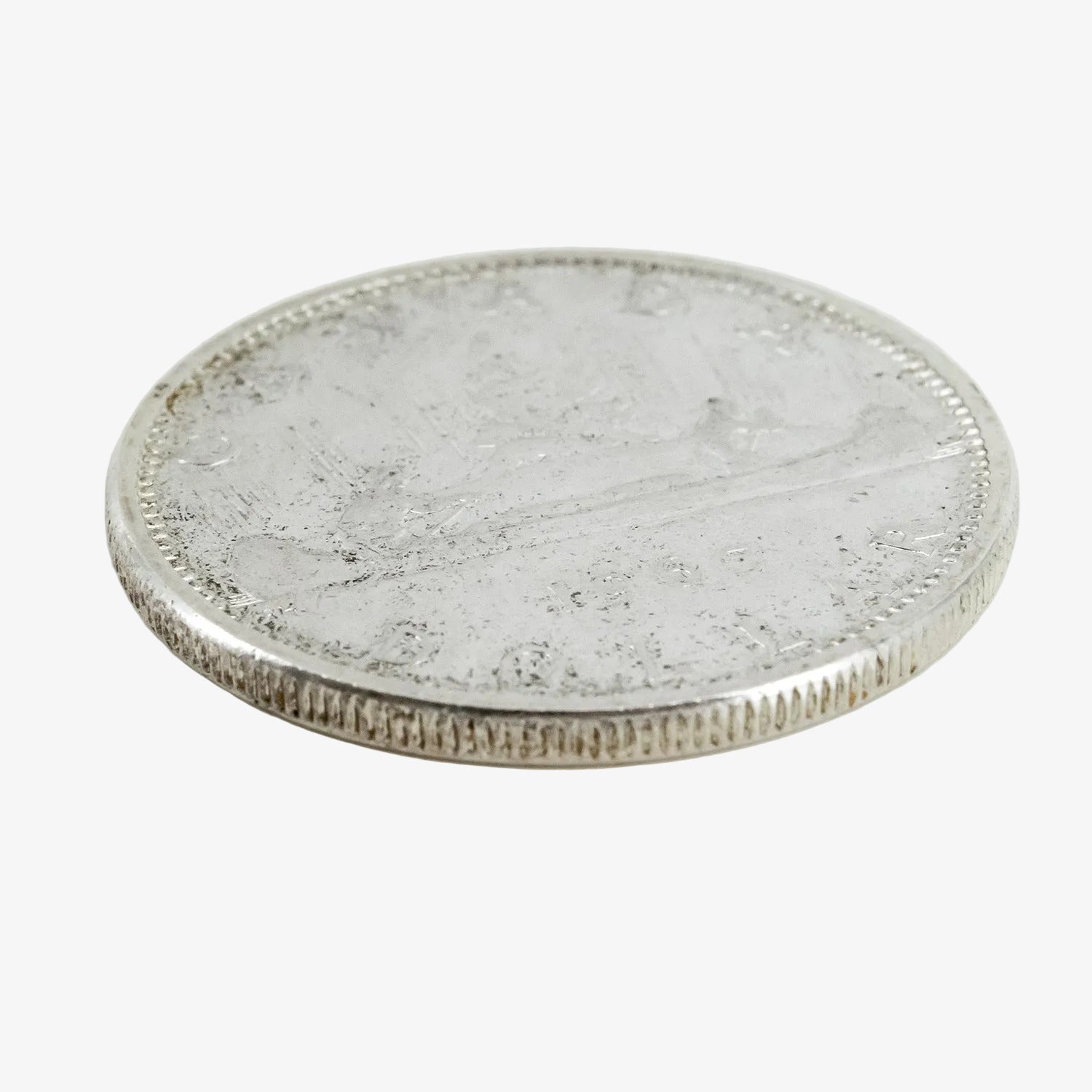 Moneda de un dólar canadiense de plata, año 1965