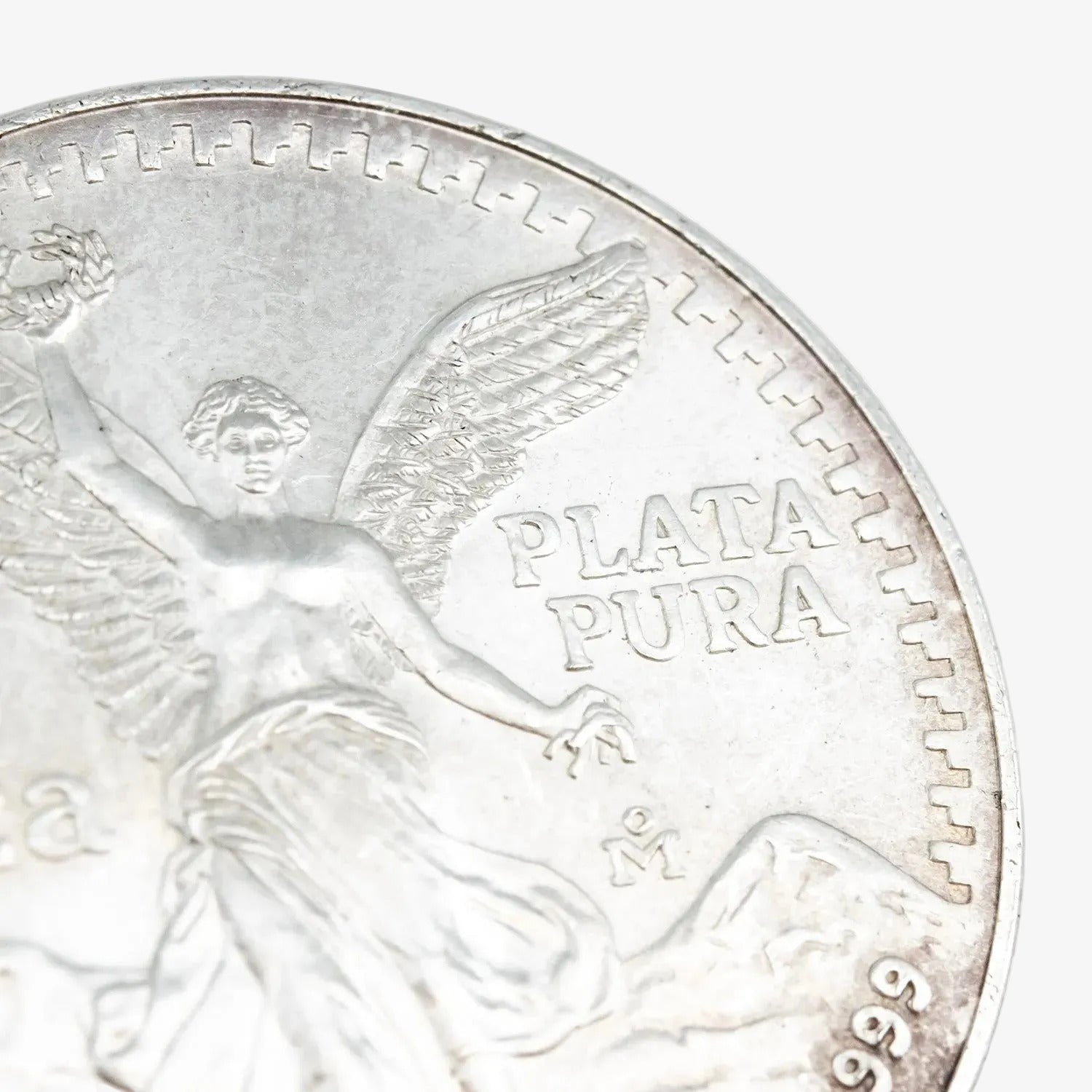 Moneda de una onza de plata pura de México, año 1990