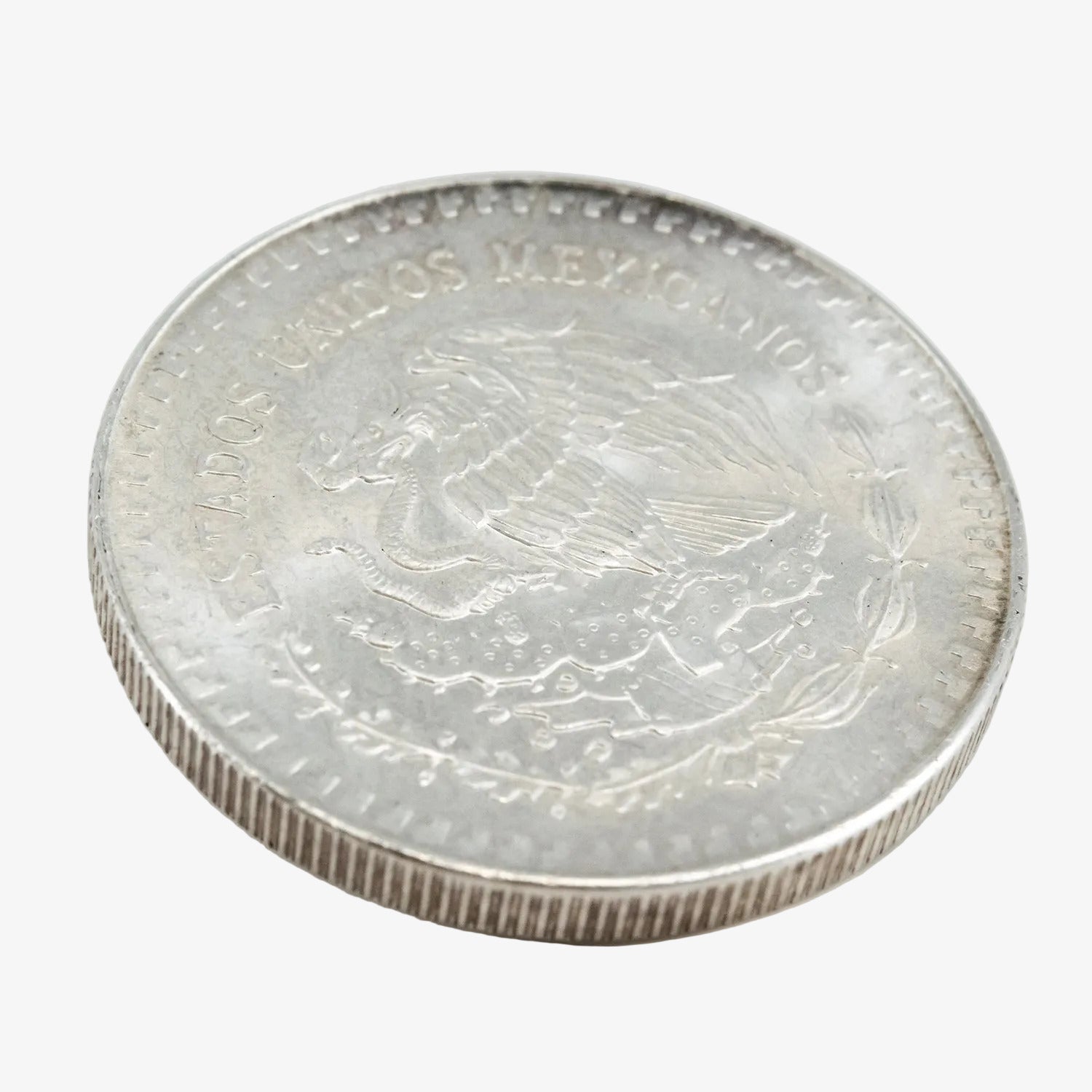 Moneda de una onza de plata pura de México, año 1990