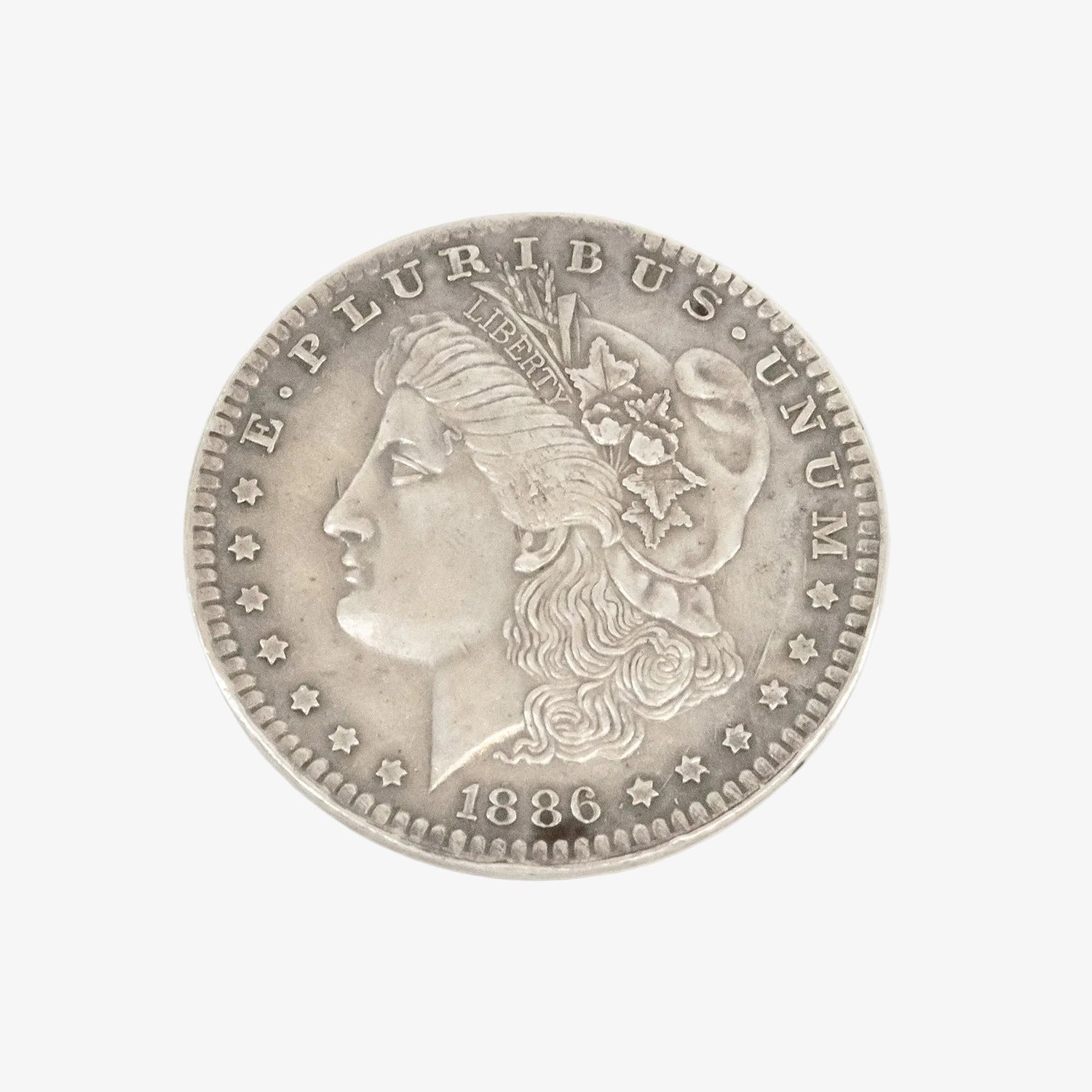 Moneda de un dólar de plata de Estados Unidos. Año 1886
